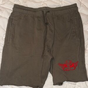 Boys Lie V2 Sweat Shorts - Army Green